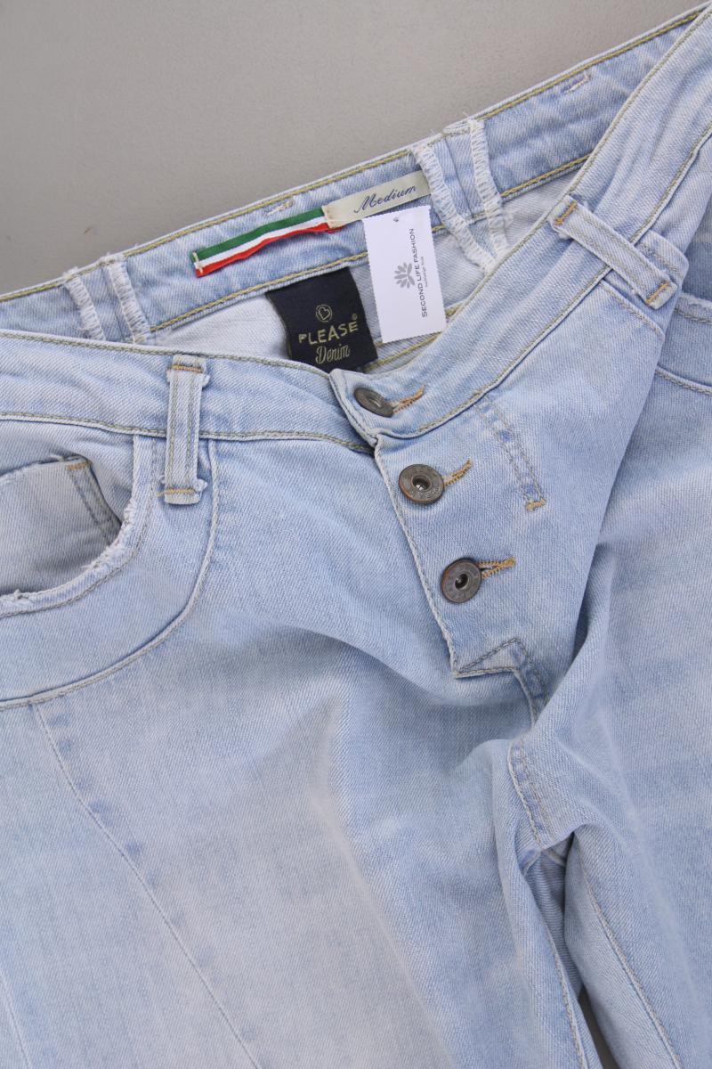 Please Baggy Jeans Gr. M blau aus Baumwolle