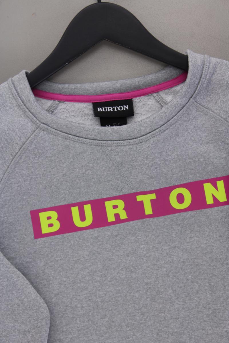 Burton Langarmpullover für Herren Gr. M neuwertig grau aus Polyester