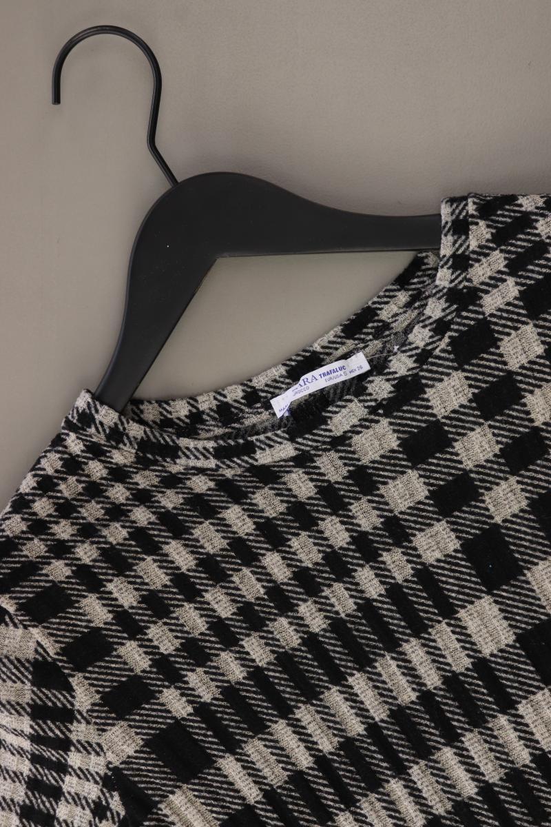 Zara Langarmkleid Gr. S kariert grau