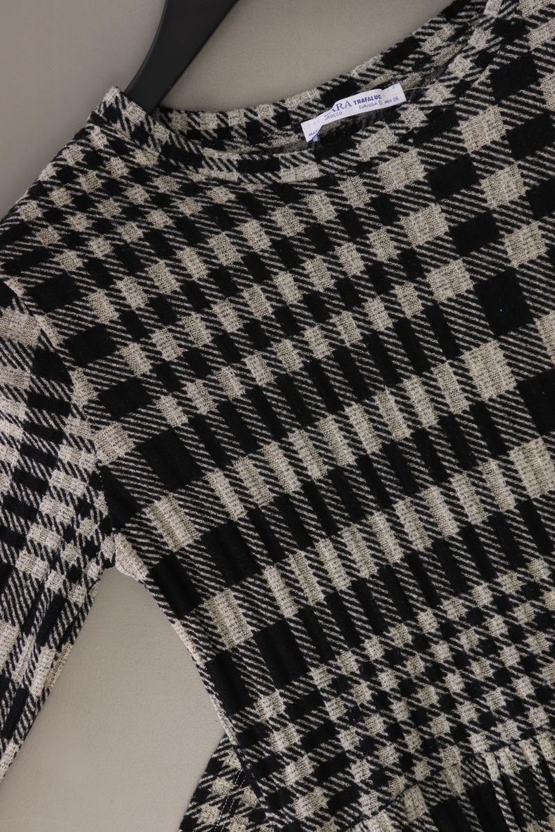 Zara Langarmkleid Gr. S kariert grau