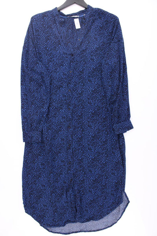 Esprit Langarmkleid Gr. 40 blau aus Viskose