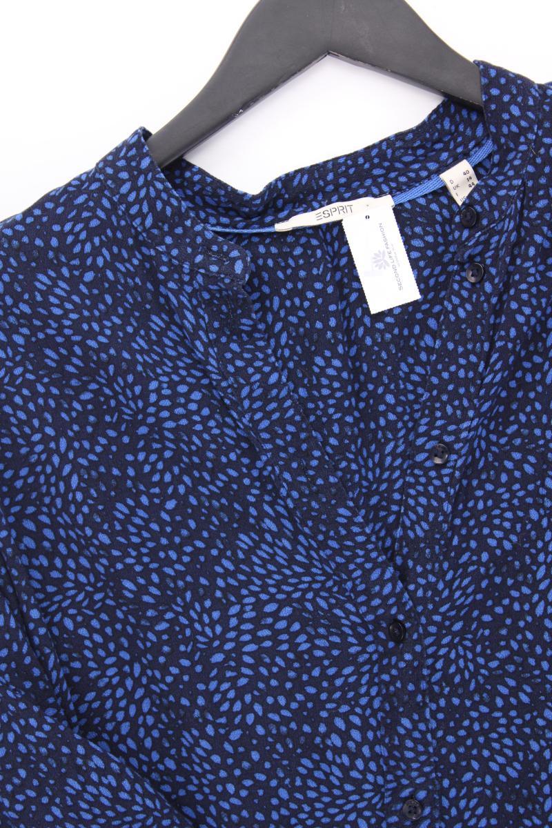 Esprit Langarmkleid Gr. 40 blau aus Viskose