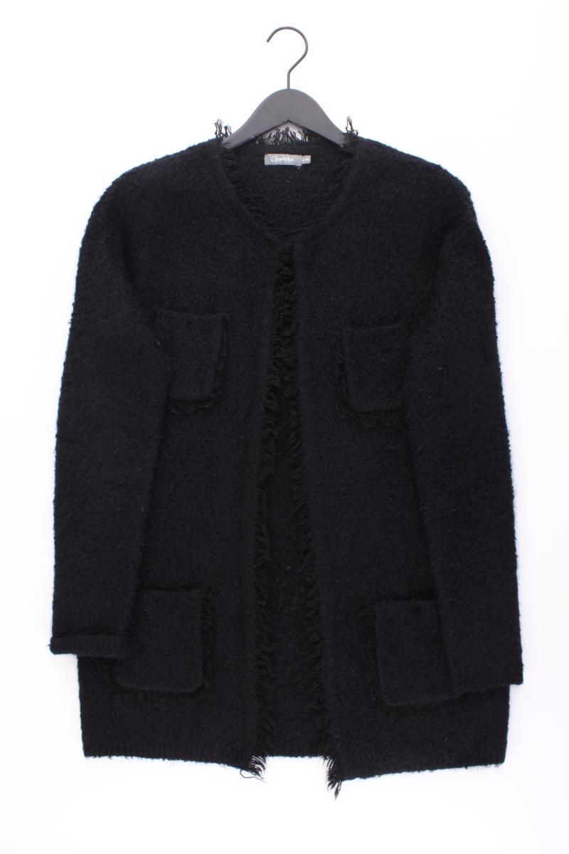 Geisha Strickjacke Gr. 36 Langarm schwarz aus Nylon