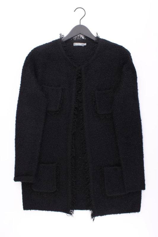 Geisha Strickjacke Gr. 36 Langarm schwarz aus Nylon