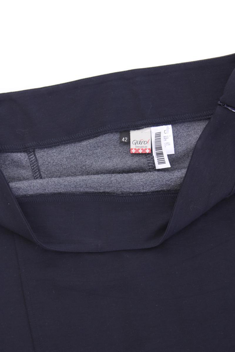 Qiero! Stretchrock Gr. 42 blau aus Viskose