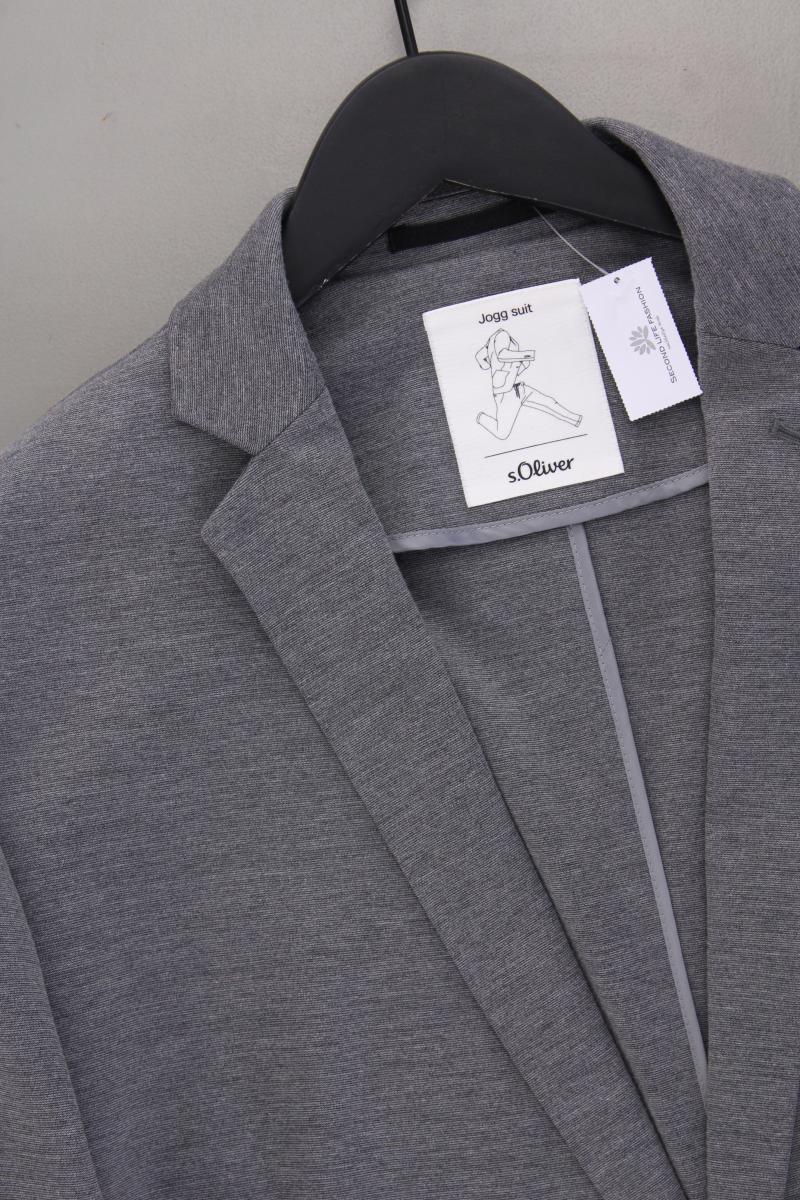 s.Oliver Jerseysakko für Herren Gr. 56 grau aus Polyester