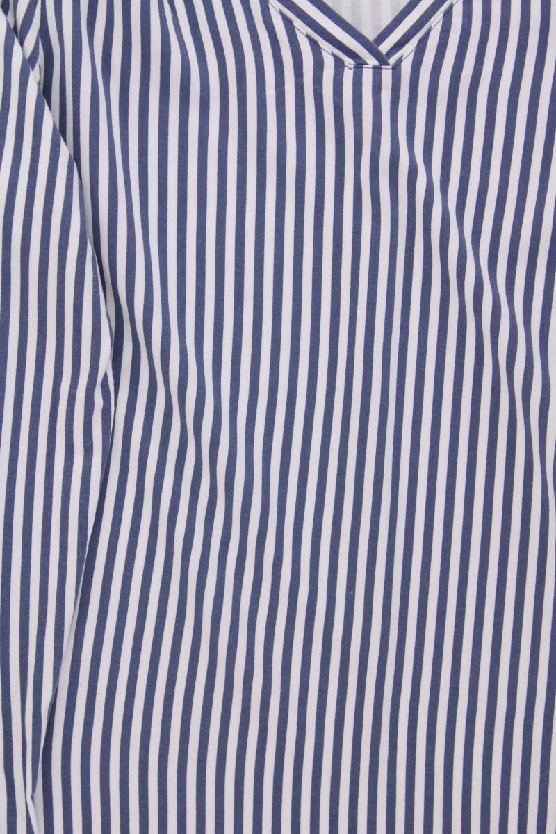 Street One Langarmbluse Gr. 38 gestreift blau aus Viskose