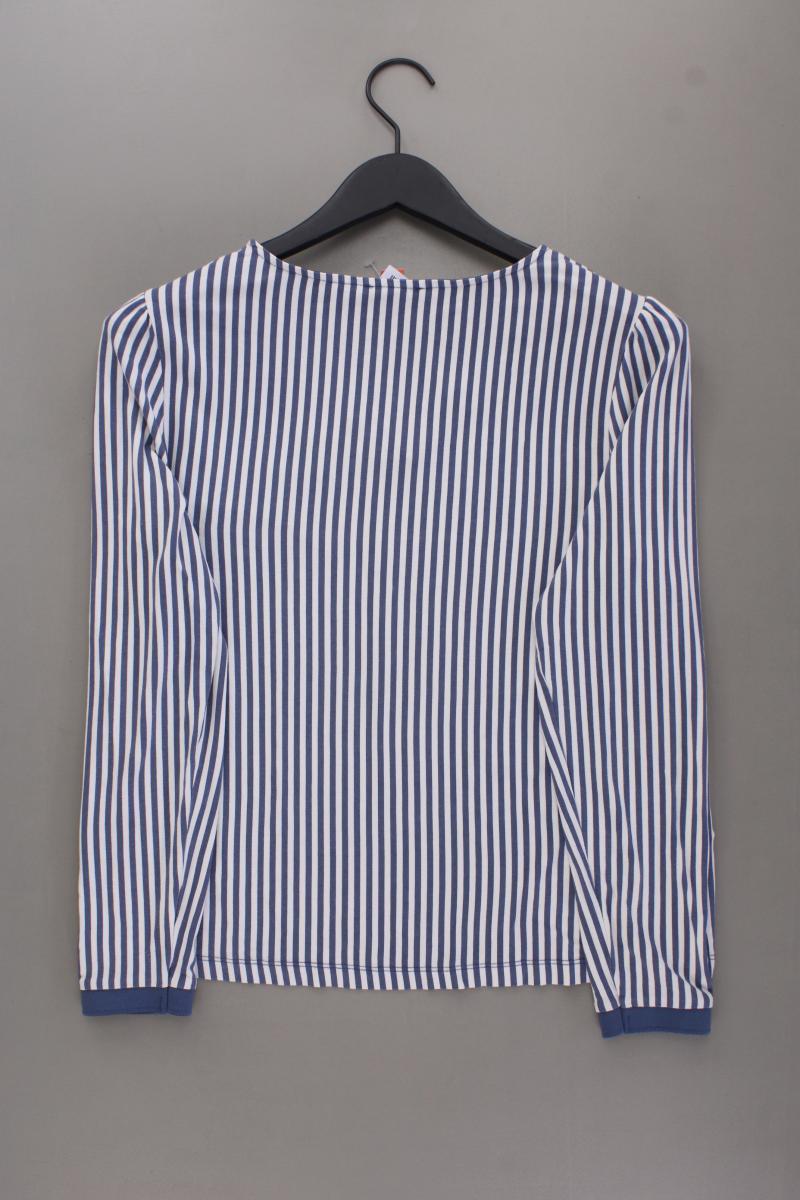 Street One Langarmbluse Gr. 38 gestreift blau aus Viskose