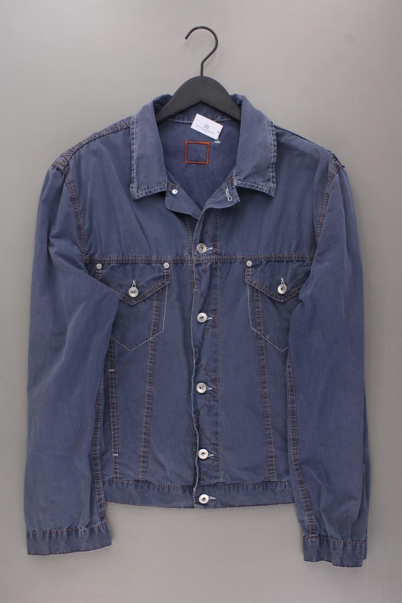 BOSS by Hugo Boss Übergangsjacke für Herren Gr. 50 blau aus Baumwolle