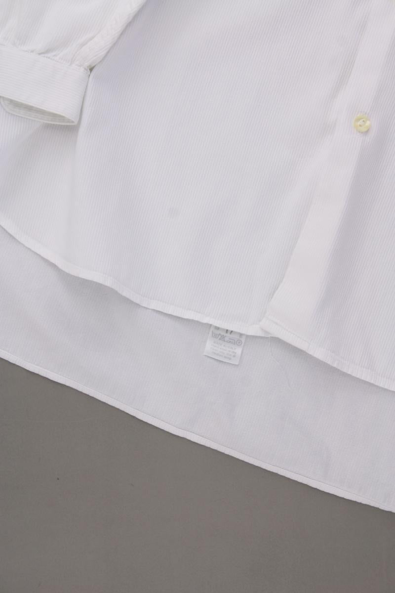 Robert Friedman Langarmhemd für Herren Gr. XL weiß aus Baumwolle