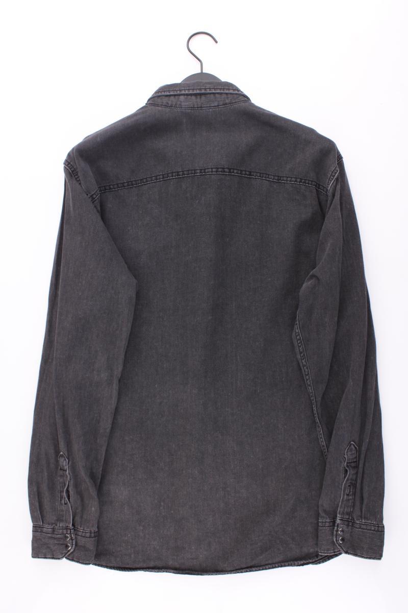 Jack & Jones Jeanshemd für Herren Gr. XXL Langarm grau aus Baumwolle