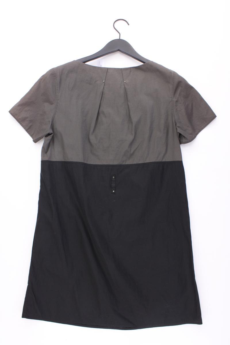 Turnover Kleid mit Seide Gr. 40 Kurzarm schwarz