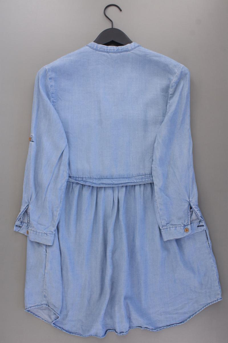 Zara Langarmkleid Gr. S blau aus Lyocell