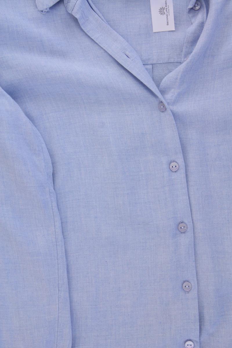 Tom Tailor Langarmbluse Gr. 34 neuwertig blau aus Viskose
