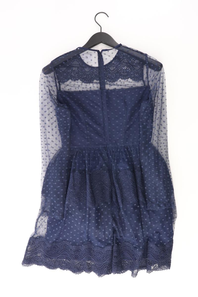 Asos Chiffonkleid Gr. 38 Langarm blau aus Polyester