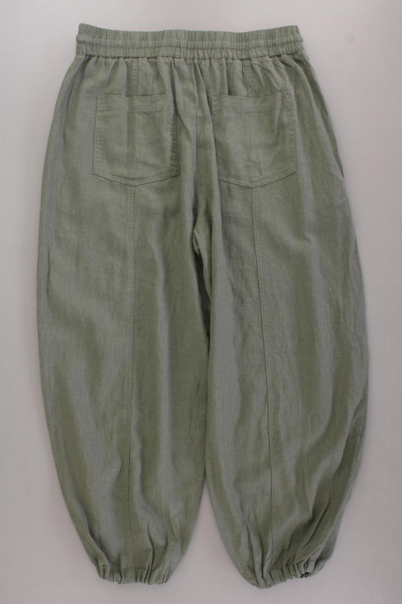 Zara Leinenhose Gr. L olivgrün