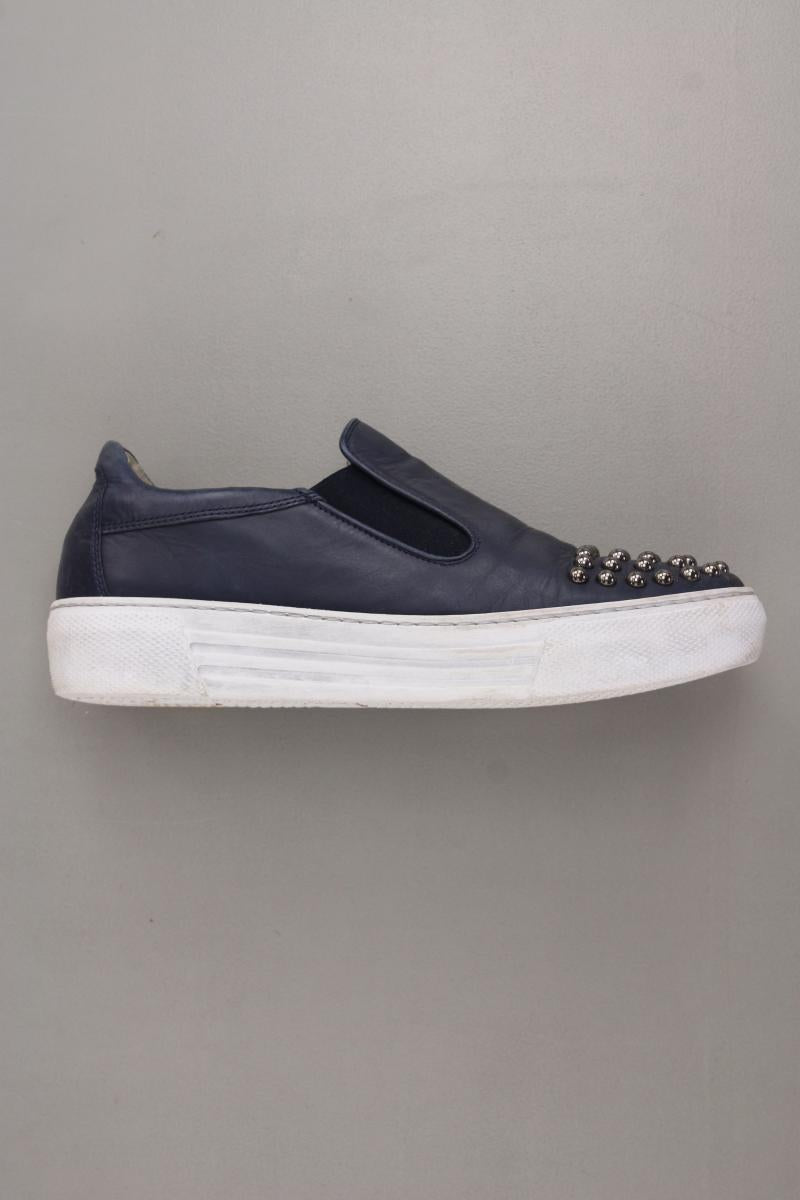 Gabor Loafers Gr. 39 blau aus Leder