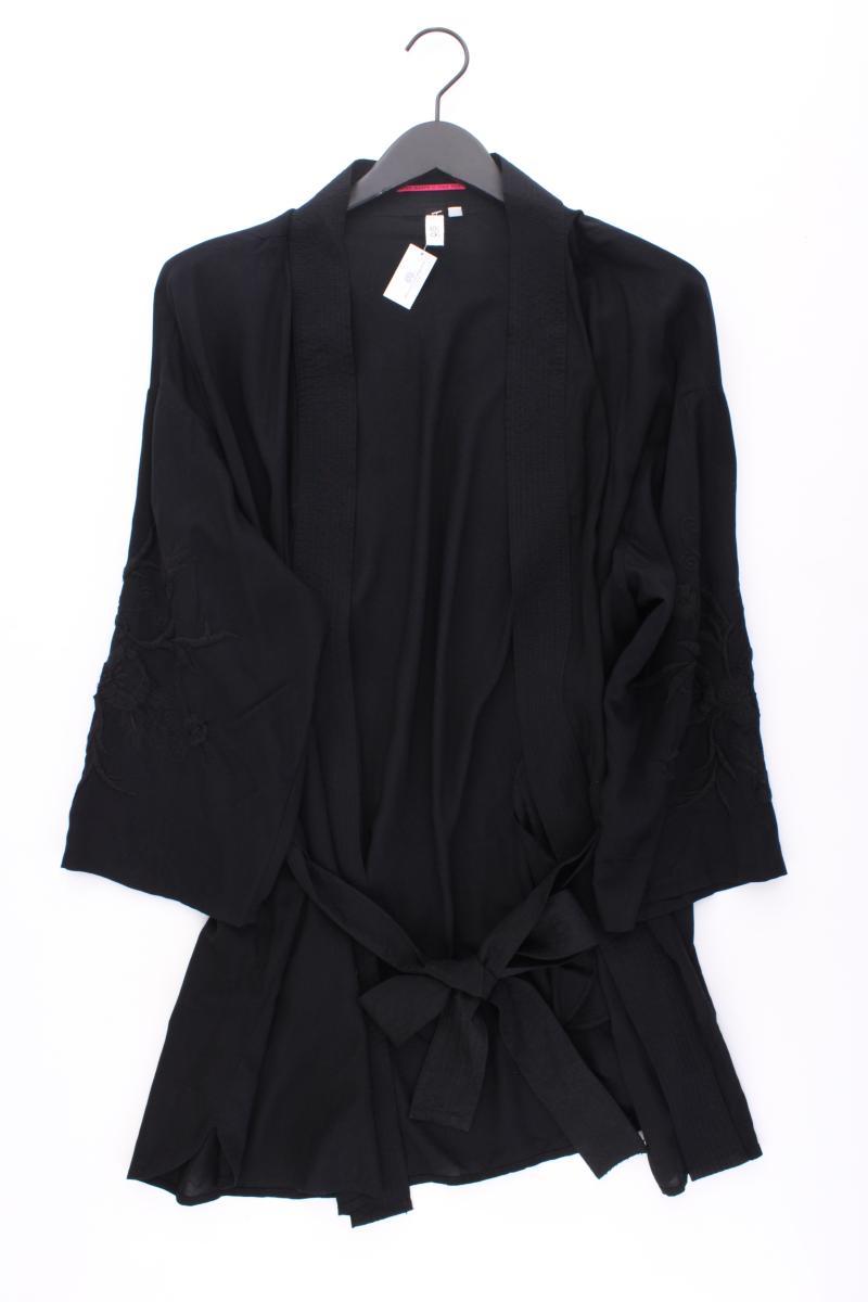 QS by s.Oliver Kimono Jäckchen Gr. 40 neuwertig mit Gürtel 3/4 Ärmel schwarz