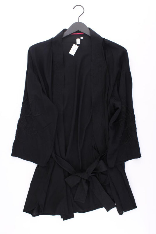 QS by s.Oliver Kimono Jäckchen Gr. 40 neuwertig mit Gürtel 3/4 Ärmel schwarz