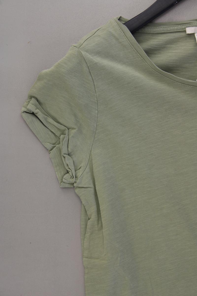 edc by Esprit T-Shirt Gr. S Kurzarm olivgrün aus Baumwolle