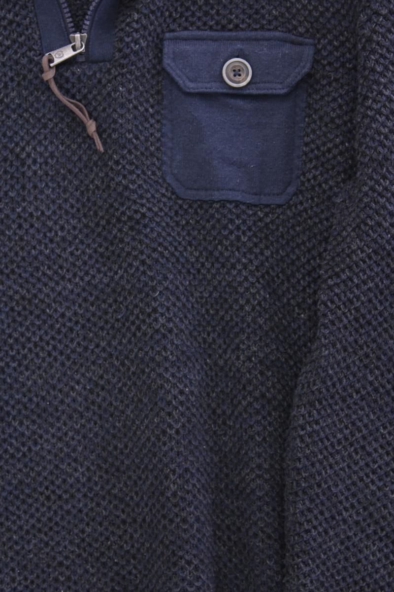 Lerros Grobstrickpullover für Herren Gr. 54 blau aus Baumwolle