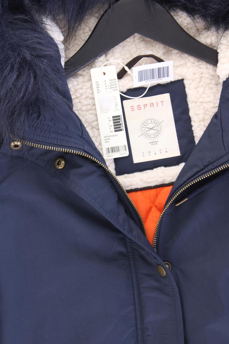 Esprit Wintermantel Gr. S neu mit Etikett Neupreis: 149,99€! blau aus Baumwolle