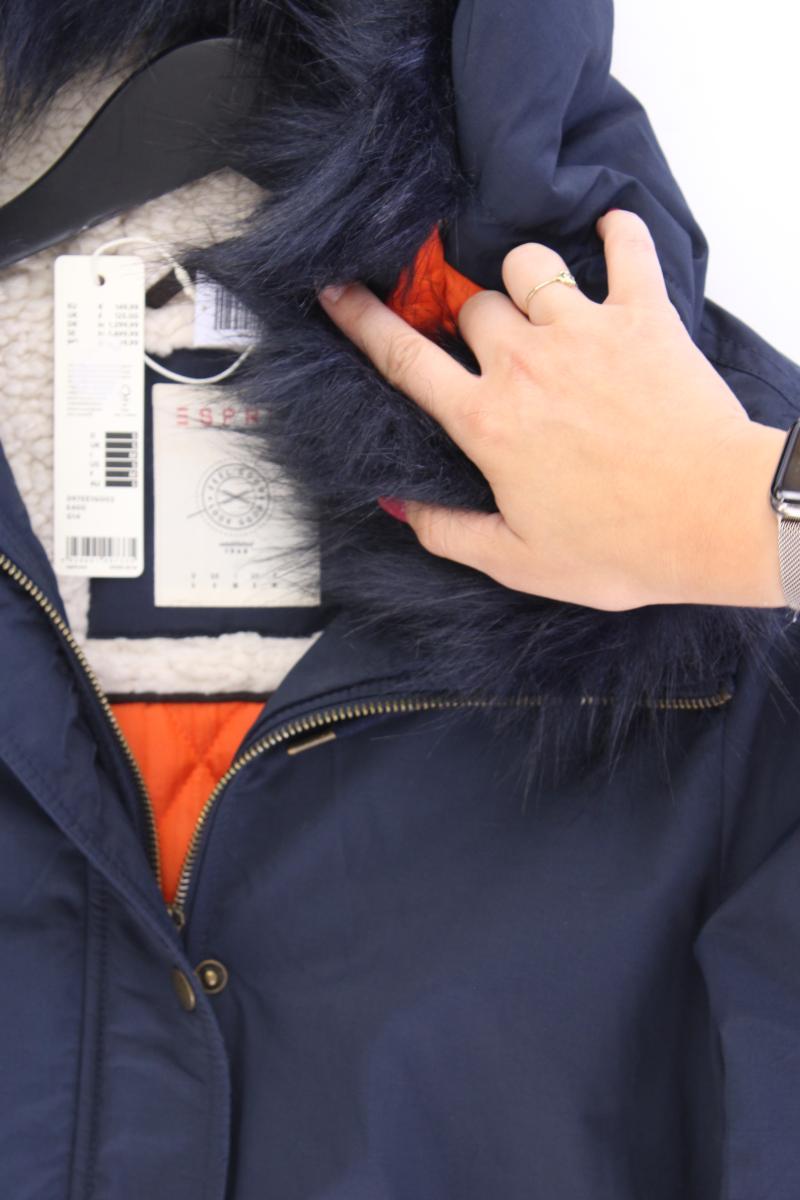 Esprit Wintermantel Gr. S neu mit Etikett Neupreis: 149,99€! blau aus Baumwolle