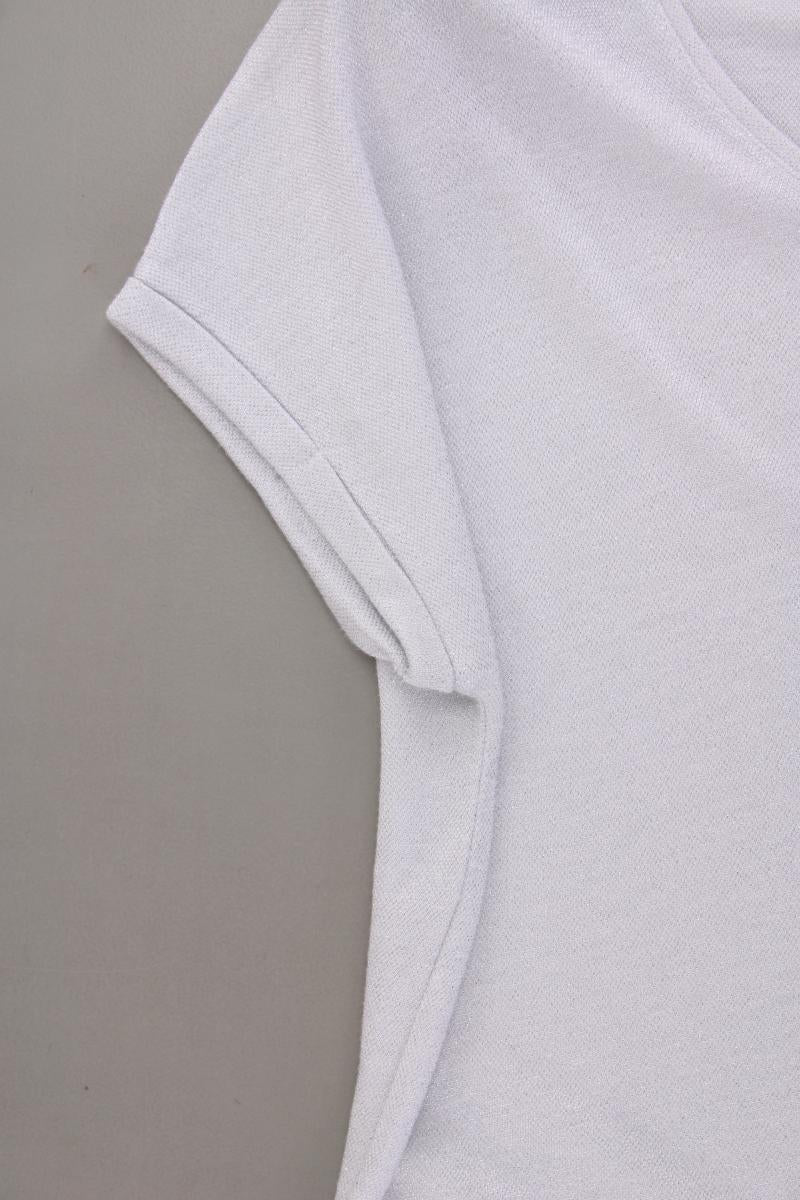 Street One T-Shirt Gr. 40 neuwertig Kurzarm mit Glitzer silber