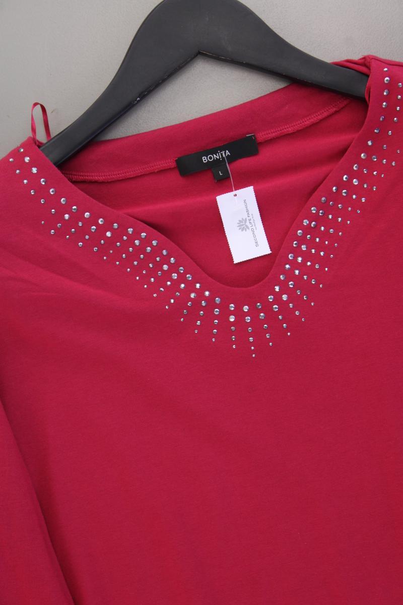 Bonita Longsleeve-Shirt Gr. L neuwertig Langarm rot aus Baumwolle