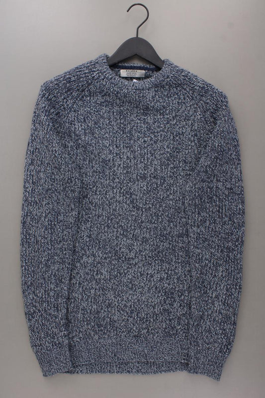 Bershka Grobstrickpullover für Herren Gr. M blau aus Polyacryl