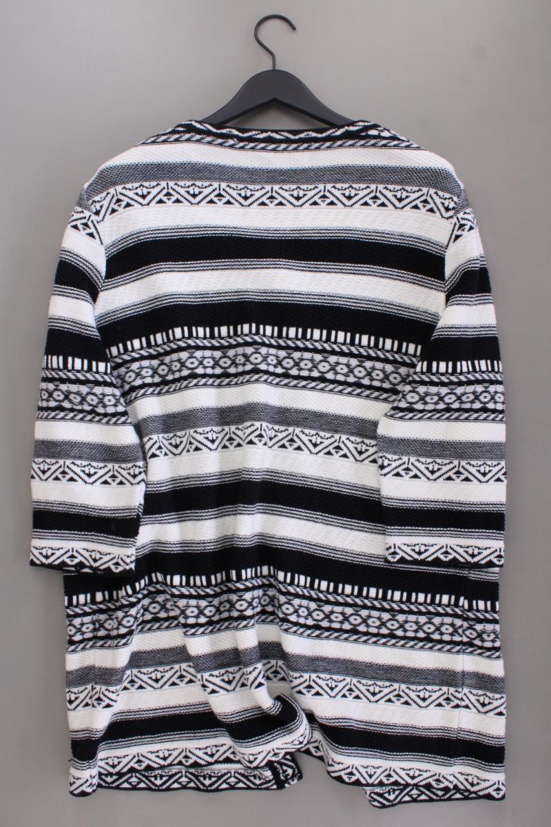 Mona Strickjacke Gr. 50 3/4 Ärmel grau aus Polyacryl