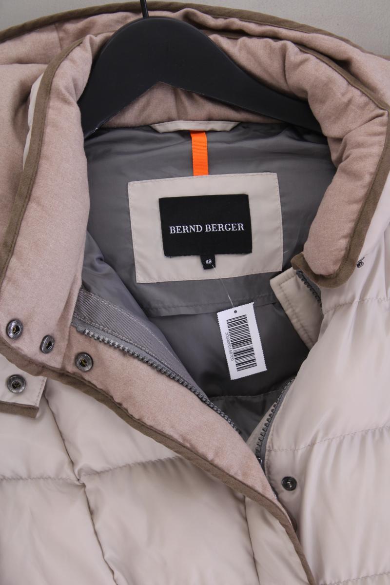 Bernd Berger Kapuzenjacke Gr. 48 neuwertig creme aus Polyester