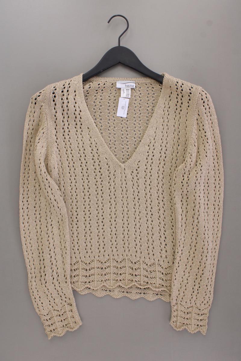 Heine Langarmpullover Gr. 36/38 neuwertig gold aus Polyacryl