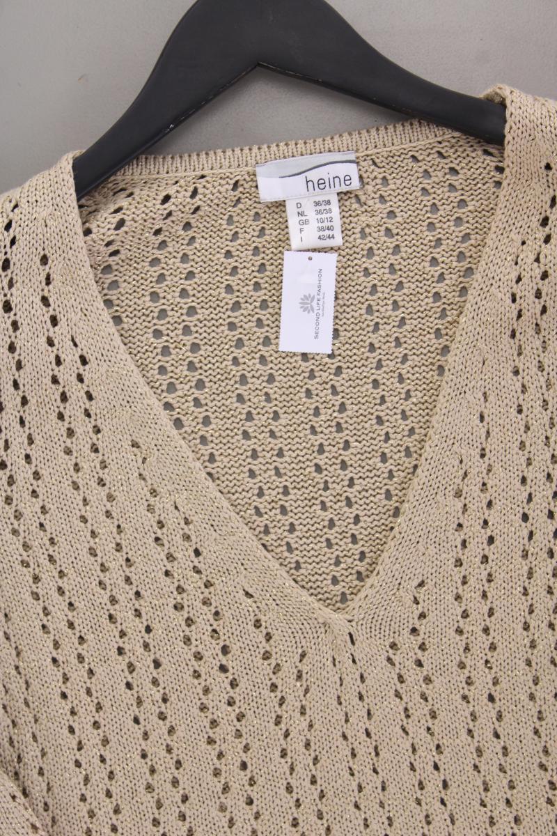 Heine Langarmpullover Gr. 36/38 neuwertig gold aus Polyacryl