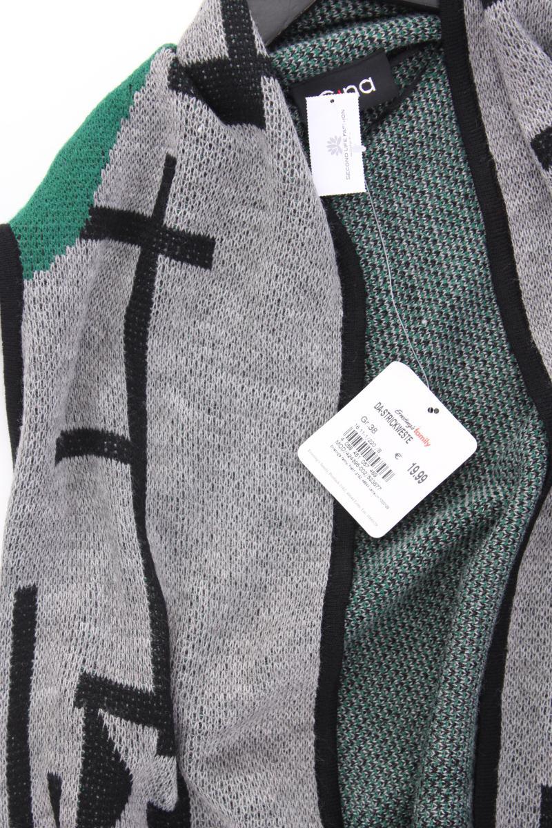 G!ina Weste Gr. 38 geometrisches Muster neu mit Etikett Neupreis: 19,99€! grau