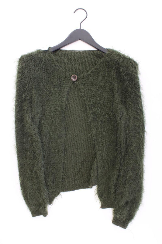 Strickjacke Gr. M Langarm olivgrün aus Polyacryl
