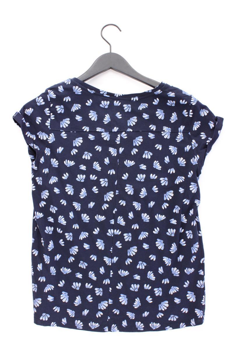 Esprit Printshirt Gr. S Kurzarm blau aus Baumwolle