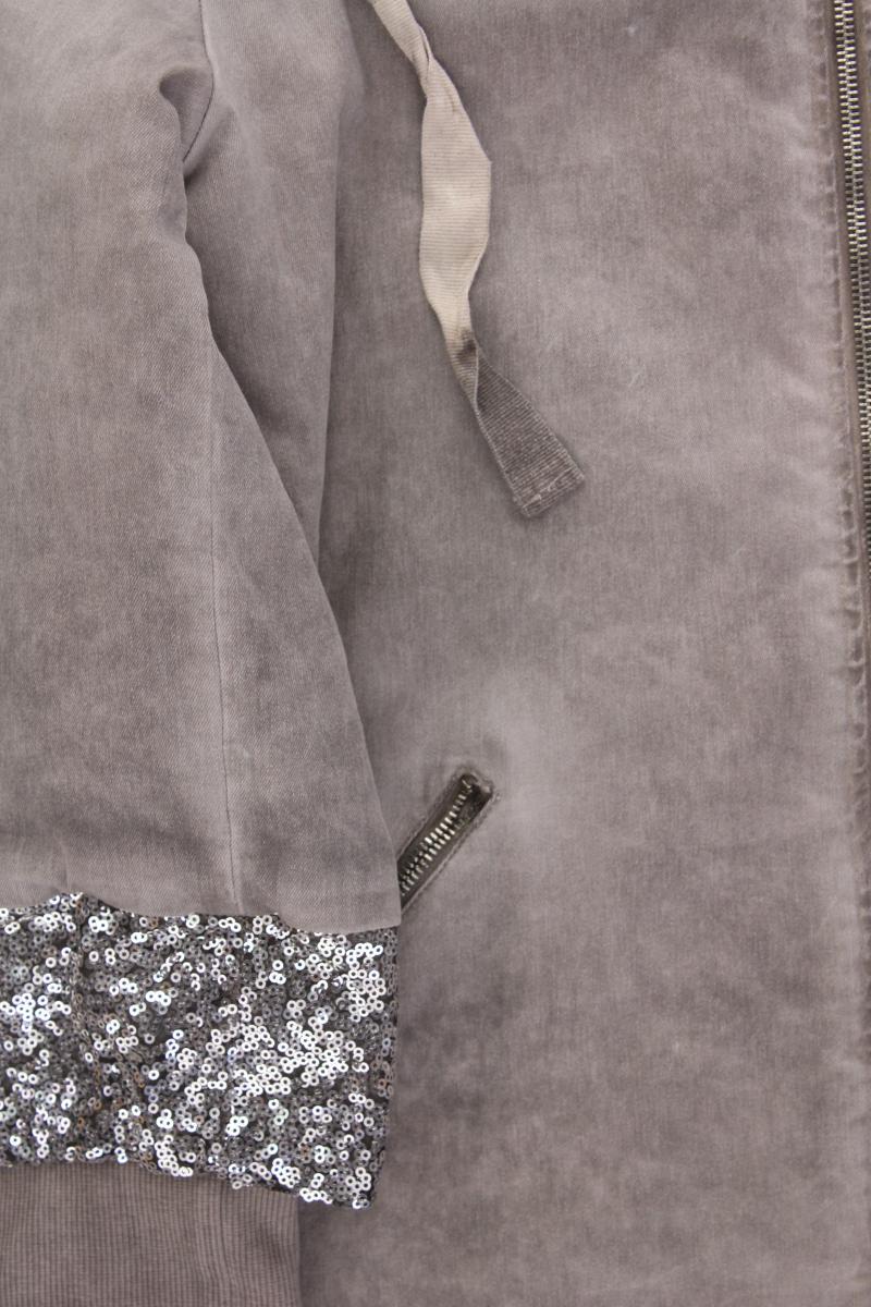 Timami Jacke Gr. M mit Pailletten grau aus Wolle