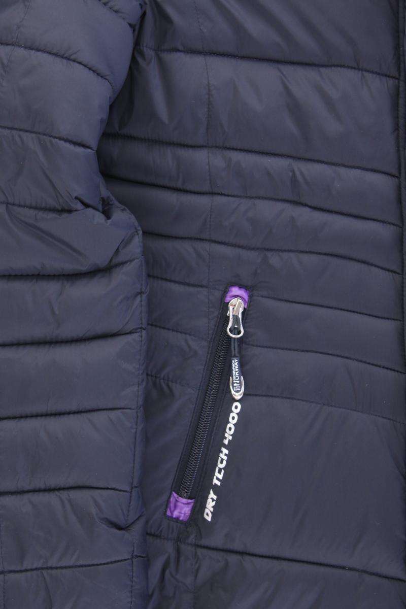 Geographical Norway Kapuzenmantel Gr. XL blau aus Polyester