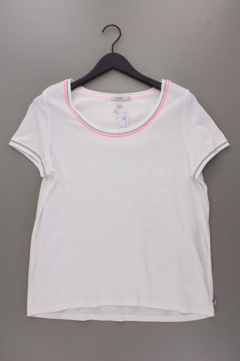 Cecil T-Shirt Gr. M Kurzarm weiß