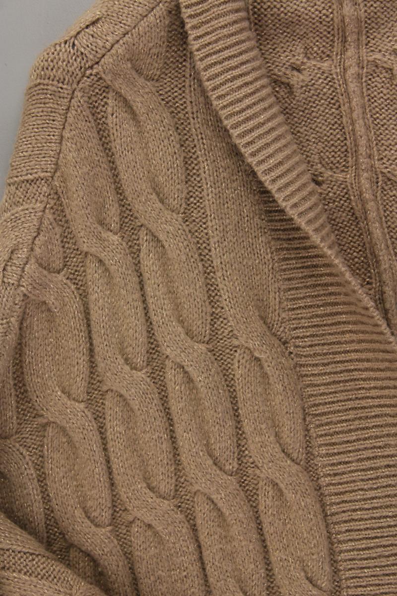 de.corp Esprit Strickjacke Gr. L 3/4 Ärmel braun