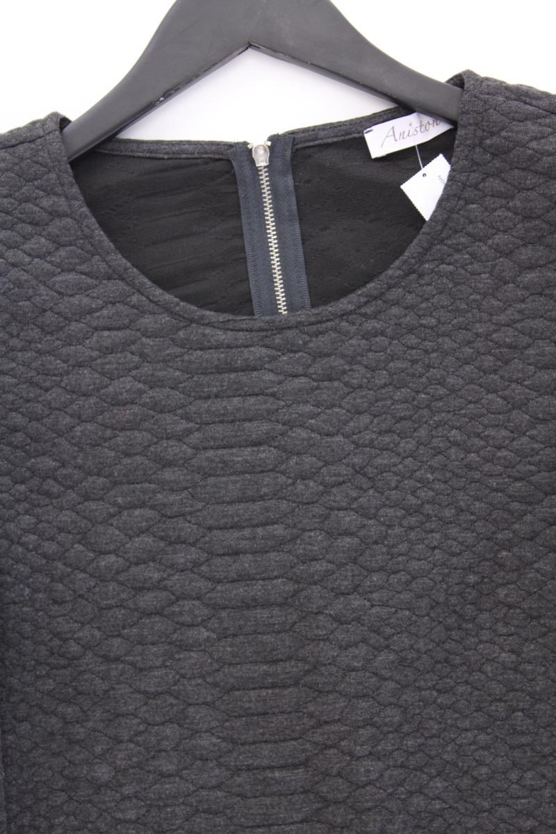 Aniston Etuikleid Gr. 38 neuwertig 3/4 Ärmel grau aus Polyester