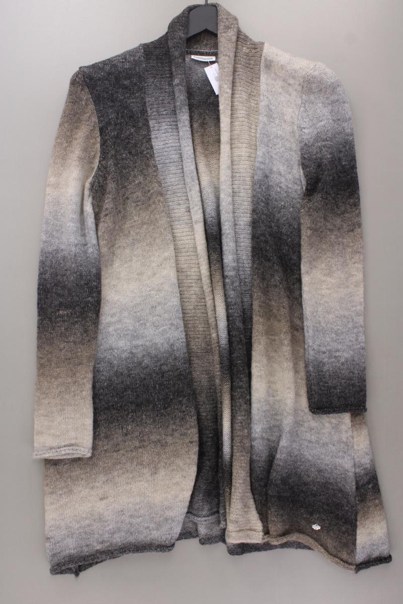 Street One Strickjacke Gr. 38 Langarm grau aus Polyacryl