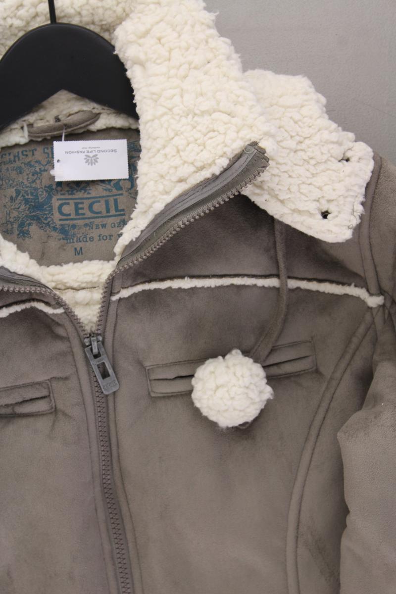 Cecil Winterjacke Gr. M grau aus Polyester