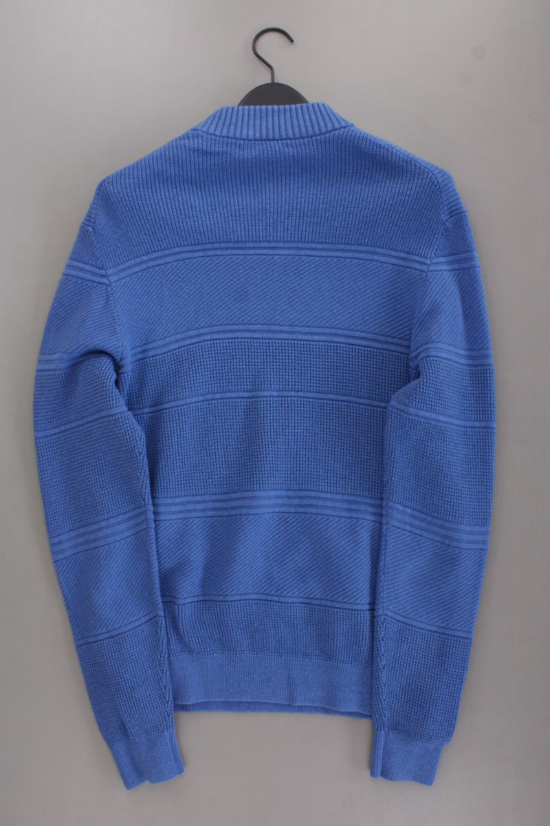 Bugatti Feinstrickpullover für Herren Gr. XL neuwertig blau aus Baumwolle