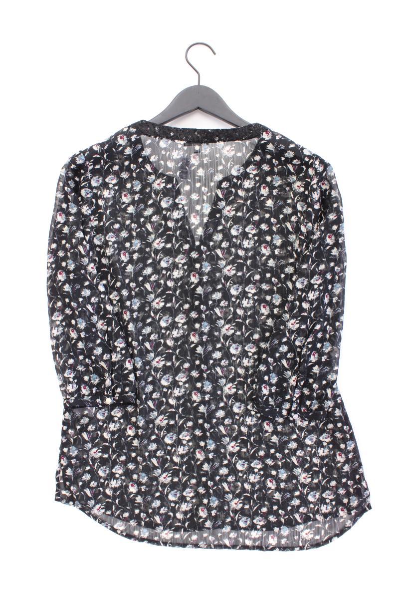 Street One Classic Bluse Gr. 40 mit Blumenmuster 3/4 Ärmel schwarz aus Polyester