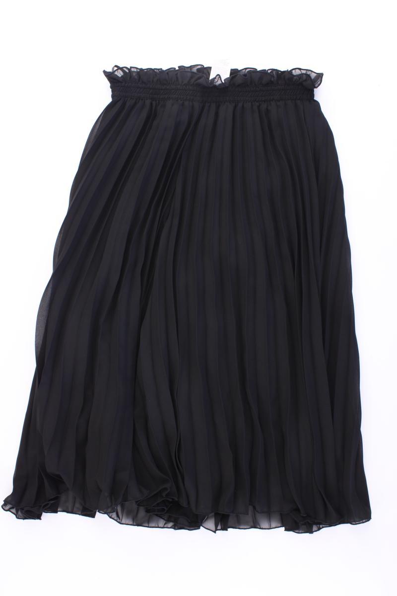 Création L. Plisséerock Gr. Kurzgröße 18 neuwertig schwarz aus Polyester