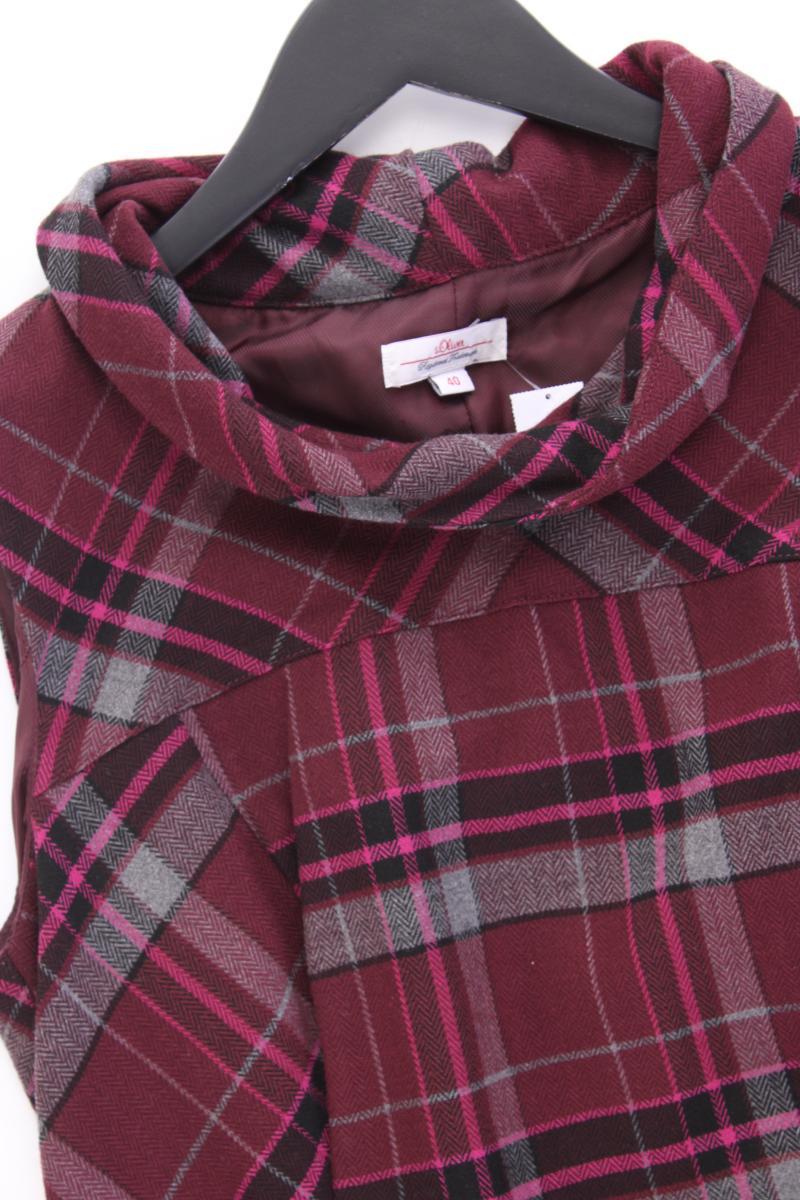 s.Oliver Midikleid Gr. 40 kariert Ärmellos rot