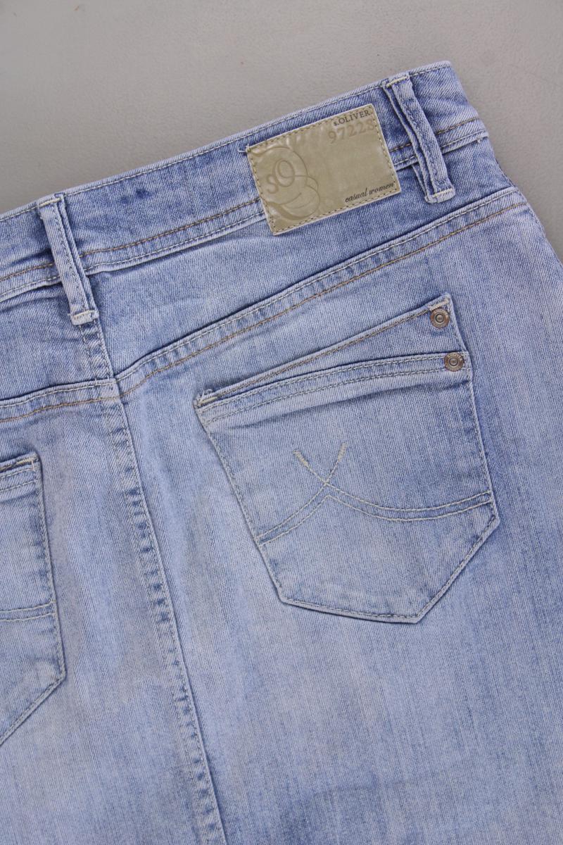 s.Oliver Jeansrock Gr. 40 blau aus Baumwolle