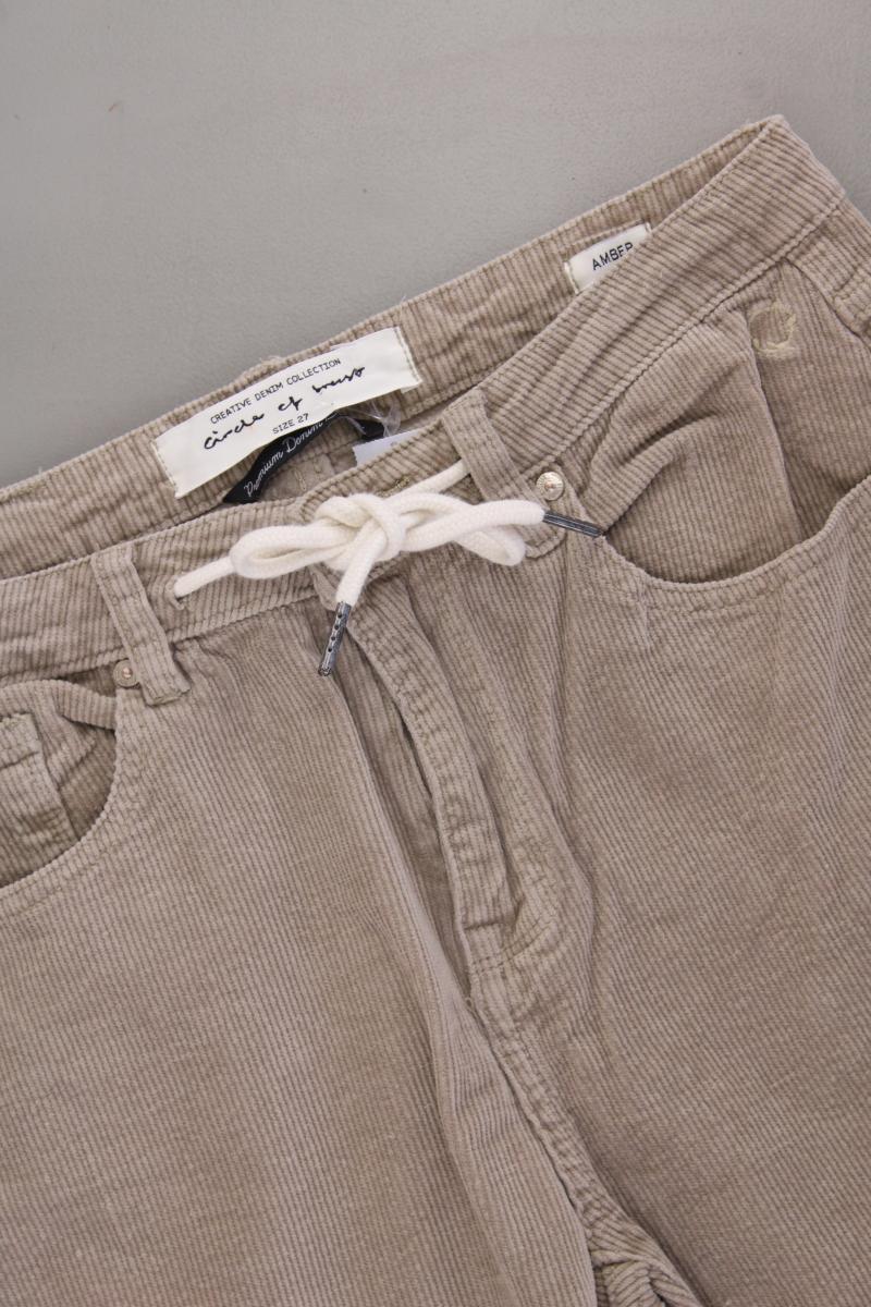 Circle of Trust Cordhose Gr. W27 Modell Amber Rib grau aus Baumwolle